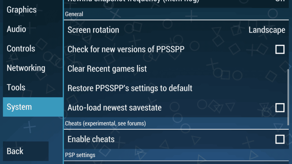Setup ppsspp for cheat engine